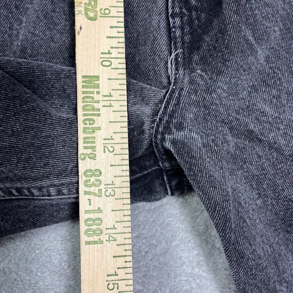 Vtg Levi's 922 Tapered Fit Leg 22 Short Black Orange Tab Jeans Baggy‎ Outdoorsy - Picture 7 of 16